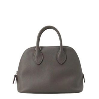 Herm&egrave;s Pre-owned Vintage Handbag - Dames - Pre-owned - Grijs - Maat: ONE Size Leer