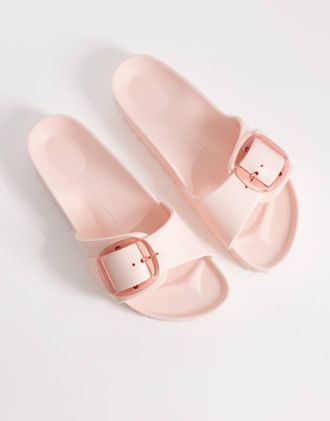 Birkenstock Madrid con fibbia grande in EVA rosa chiaro