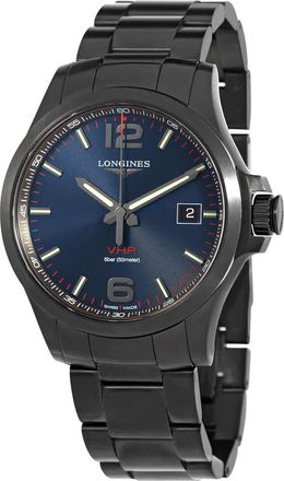 Longines Conquest V.H.P. Perpetual Quartz Blue Dial Mens Watch L3.726.2.96.6