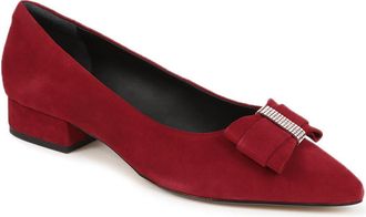 Jones Bootmaker Womens Zanzibar Pointed-Toe Flats - Dark Red Leather - Size UK 4.5
