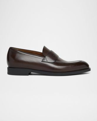 Ermenegildo Zegna Men & apos;s Calfskin Penny Loafers