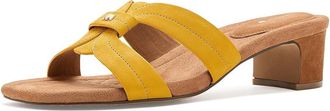 Birdies Kiwi 40 Icon Nubuck Womens Sandals Sunflower Nubuck : 9.5 M, Leather