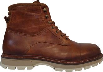 Firetrap Herenwandelschoenen van Ralf met ronde neus en leren bovenwerk (Tan)