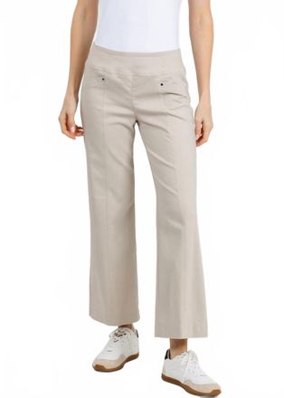 Elliott Lauren Stretch Wide Leg Pants In Khaki