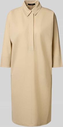 someday Someday Knielanges Kleid mit Umlegekragen Modell Quirve in Sand, Gr&ouml;&szlig;e 34