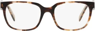 Prada 52mm Rectangular Optical Glasses in Caramel at Nordstrom