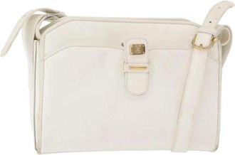 Celine Pre-owned Vintage Cross Body Bag - Dames - Vintage Schoudertas - Wit - ONE Size - Leer - Vintage