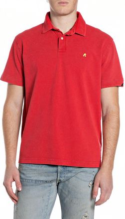 Replay Poloshirt REPLAY, Herren, Gr. XXL, rot, Piqu&eacute;, Obermaterial: 100% Baumwolle, unifarben, regular fit h&uuml;ftbedeckend, abgesteppte Kante, Shirts Poloshirt