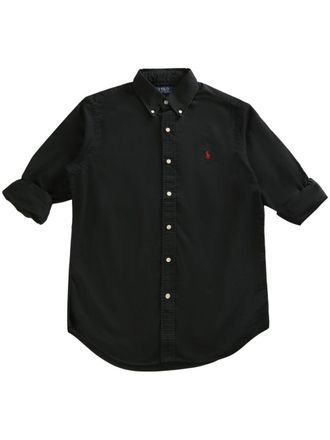 Polo Ralph Lauren Polo-Pony-motif shirt - men - Cotton - S - Black