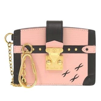 Louis Vuitton Pre-owned Mini Bags, female, Pink, Size: ONE SIZE Pre-owned Petite Malle Card Holder