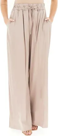 Fracomina Wide Trousers, female, Beige, Size: XL Palazzo Pant