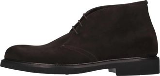 Rossano Bisconti Su&egrave;de Enkellaars - Heren - Veterlaarzen - Bruin - 46 EU - Su&egrave;de - Schoenen