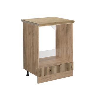 Vicco Armario Para Horno Empotrado R-line, Roble Artesanal, 60 Cm, Et Roble
