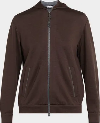 Brunello Cucinelli Monili-Trim Cardigan Sweatshirt