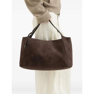Brunello Cucinelli Calf Suede Tote Bag - Brown