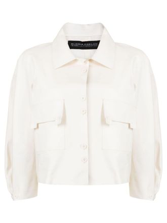 Gloria Coelho Giacca-camicia crop X Isabella Fiorentino - Bianco