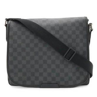 Louis Vuitton Pre-owned Daniel MM Damier Graphite Schoudertas - Dames - Pre-owned - Zwart - Maat: ONE Size