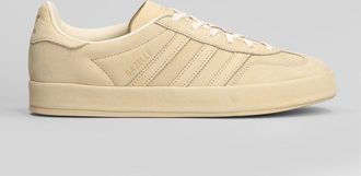 adidas Gazelle Indoor Lux Sneakers In Beige Suede And Fabric