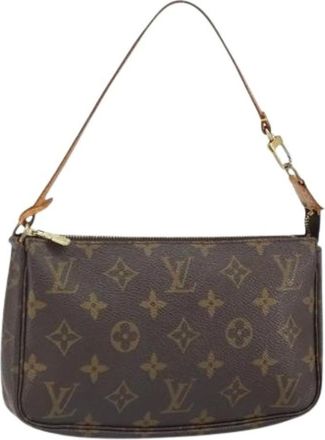 Louis Vuitton Pre-owned Shoulder Bags, female, Brown, Size: ONE SIZE Pre-owned Canvas Shoulder Bag
