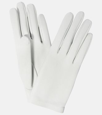 The Row Lorella leather gloves