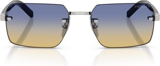 Prada 0pr D55s Rimless Square Sunglasses
