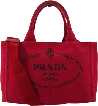Prada Prada stoffen draagtas Canapa