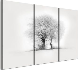 OEM Cuadro Sobre Lienzo Italiano De 90 X 60 Cm, Tr&iacute;ptico - Estilo Minimalista - Naturaleza Cuadro Sobre Lienzo Italiano De 120 X 80 Cm, Tr&iacute;ptico - Estilo 
