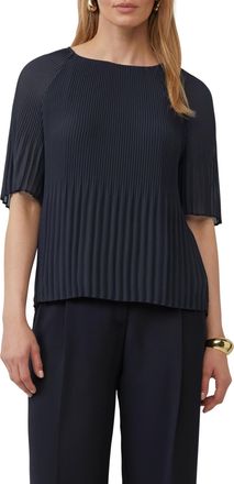 s.Oliver Black Label Womens 2164910 Pleated Blouse, Navy, 10