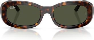 Ray-Ban 56mm Oval Sunglasses in Havana at Nordstrom