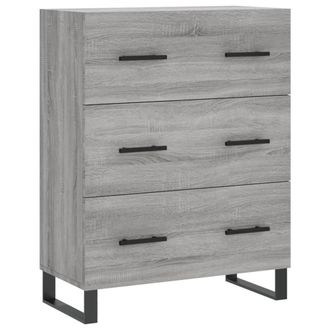 Berkfield Home Sideboard Grey Sonoma 69.5x34x90 cm Engineered Wood