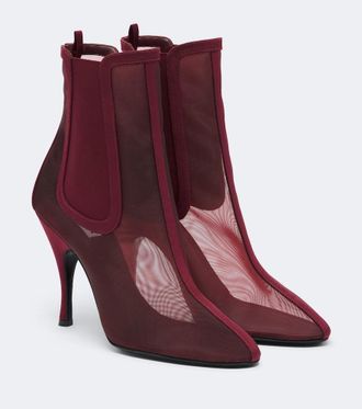 Alaia Ala&iuml;a Mesh ankle boots