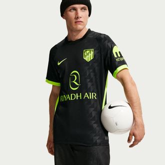 Nike Atl&eacute;tico Madrid 2026/27 Stadium Away Nike Mens Dri-FIT Soccer Replica Jersey in Black | II1932-011
