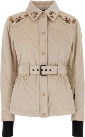 Moncler Beige Shirt Collar Jacket