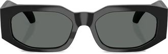 Versace Occhiali da sole geometrici - Nero