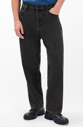 Rag & Bone rbBAGGY Authentic Rigid Jeans in Black at Nordstrom Rack, Size 31