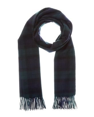 Brooks Brothers Wool & Cashmere-Blend Black Watch Scarf