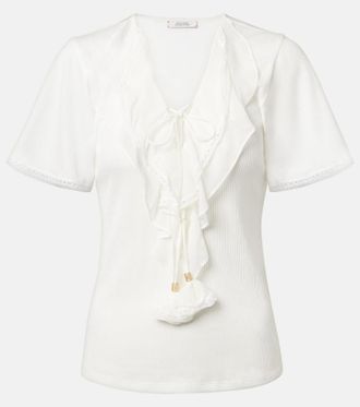 Dorothee Schumacher Top Pure Sleekness in cotone a coste