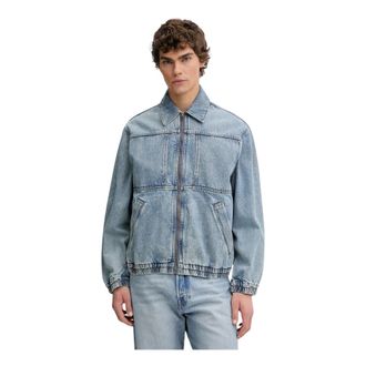 Levi's Heren, Jassen, Blauw, Maat: L Denim