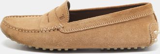 Tod's Tods Light Brown Suede Penny Loafers