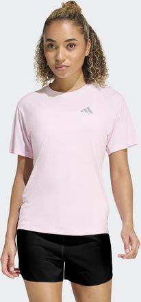 adidas Laufshirt ADIDAS PERFORMANCE ADI365 RUNNING ESSENTIALS, Damen, Gr. XXL, clear pink, Obermaterial: 100% Polyester, Rundhals, Shirts Laufshirt
