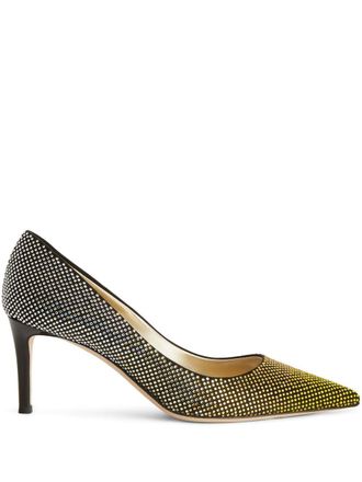 Giuseppe Zanotti 70 mm Celie Crystal pumps - Zwart