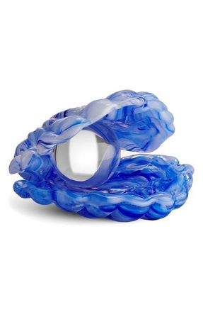 Kosta Boda Glass Shell Decor in Blue at Nordstrom