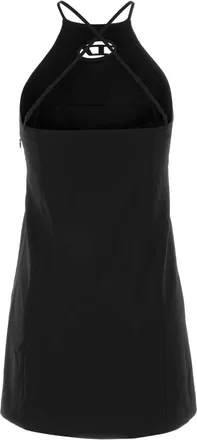 Diesel Womens Stretch Twill Mini Dress Black