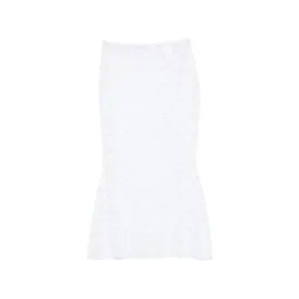 Os&eacute;ree Lace Midi Skirt