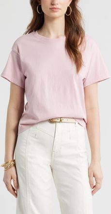 Treasure & Bond Favorite Cotton T-Shirt in Pink Carnation at Nordstrom, Size Xx-Small