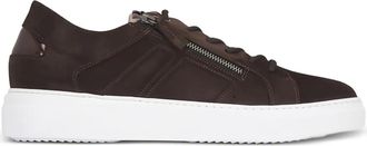 Ron White Sneakers met ritsdetail - Bruin