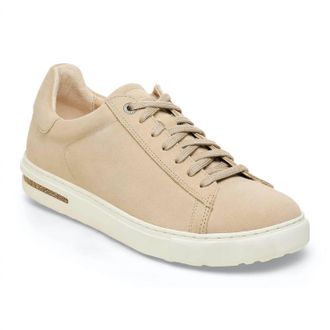Birkenstock Womens Bend Low Sneaker - Narrow In Sand Suede