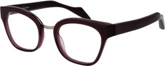 Yohji Yamamoto Paarse Vlinder Optische Monturen - Dames - Brillen - Paars - ONE Size - Accessoires