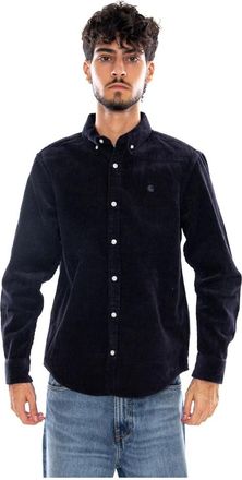 Carhartt Work in Progress Camicia Lunga in Corduroy Madison - - Shirts - Uomo - Blu - S