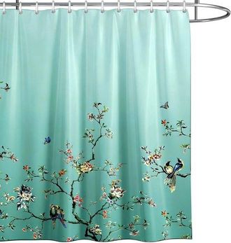OEM Cortina De Ducha - 180x200cm - Estampado Floral Y De P&aacute;jaros - Impermeable - Estilo A